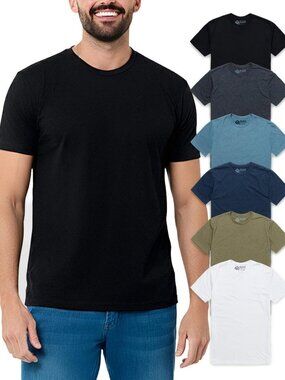 Soft Cotton Crew Neck Men's T-Shirts, Athletic Fit Casual Tees S-4XL, Comfy